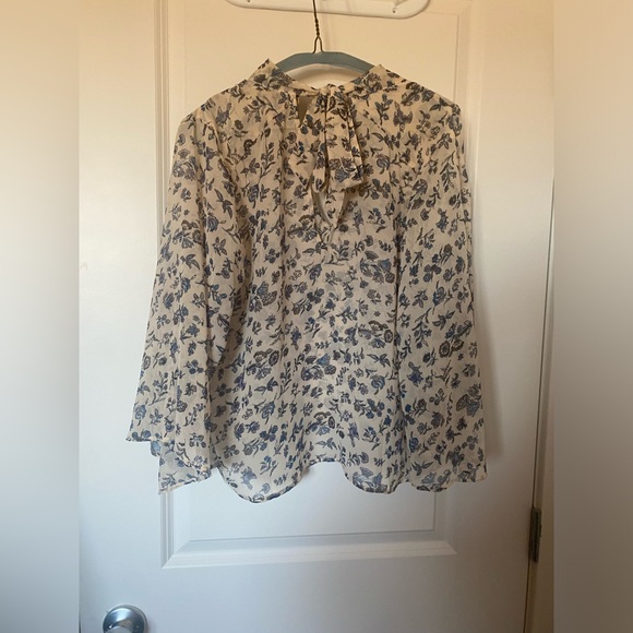 Lucky Brand Cutout Floral Blouse - Picture 3 of 6